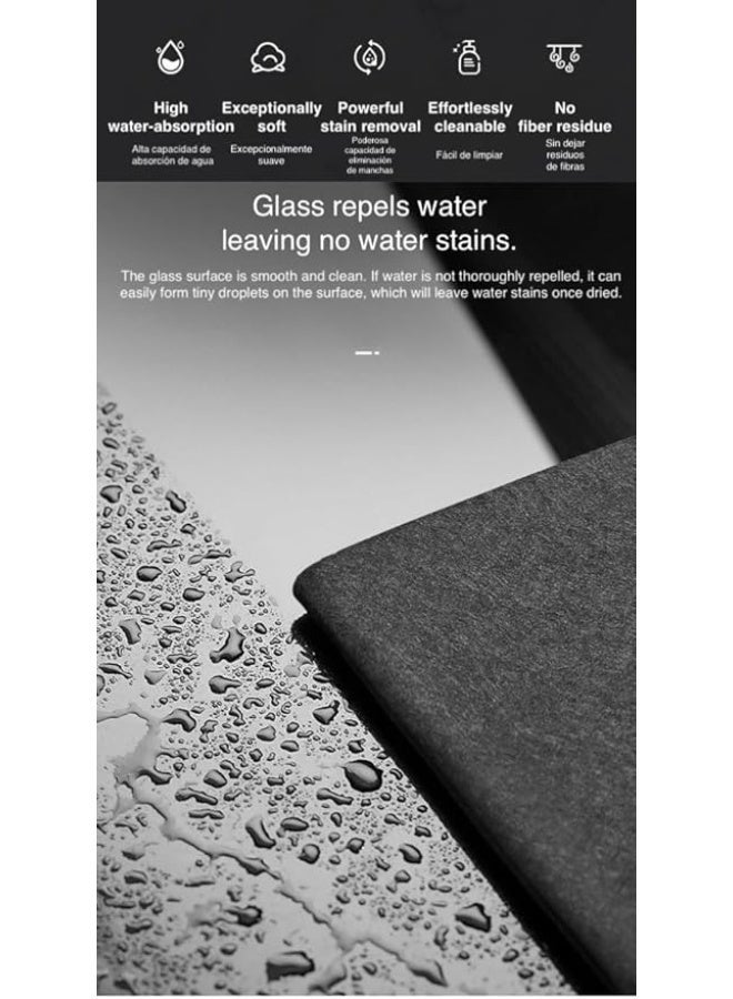 Thickened Magic Cloth for Cleaning Glass - Household Cleaning Cloth for Bathroom Mirrors, No Water Stains or Lint, Super Absorbent Microfiber, Quick Drying (30x50cm) - Image 4